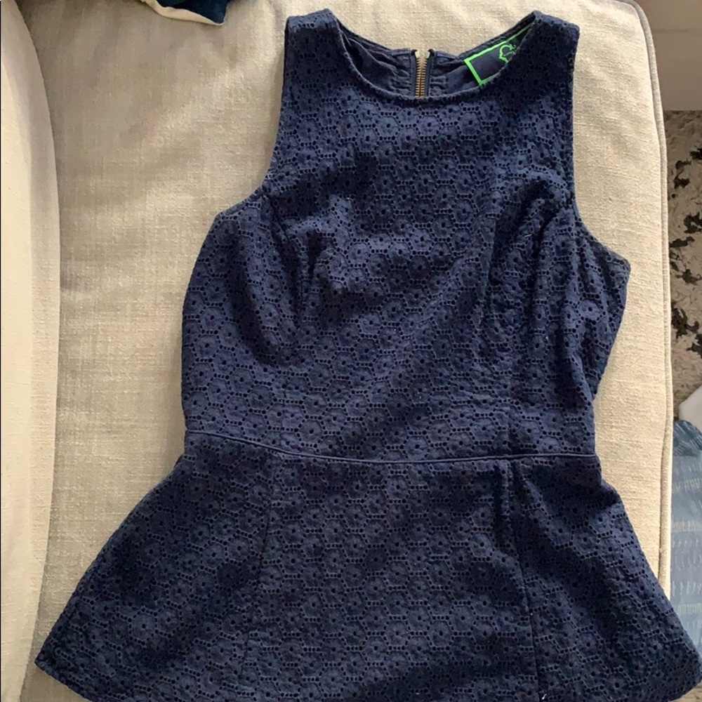 Eyelet tank top